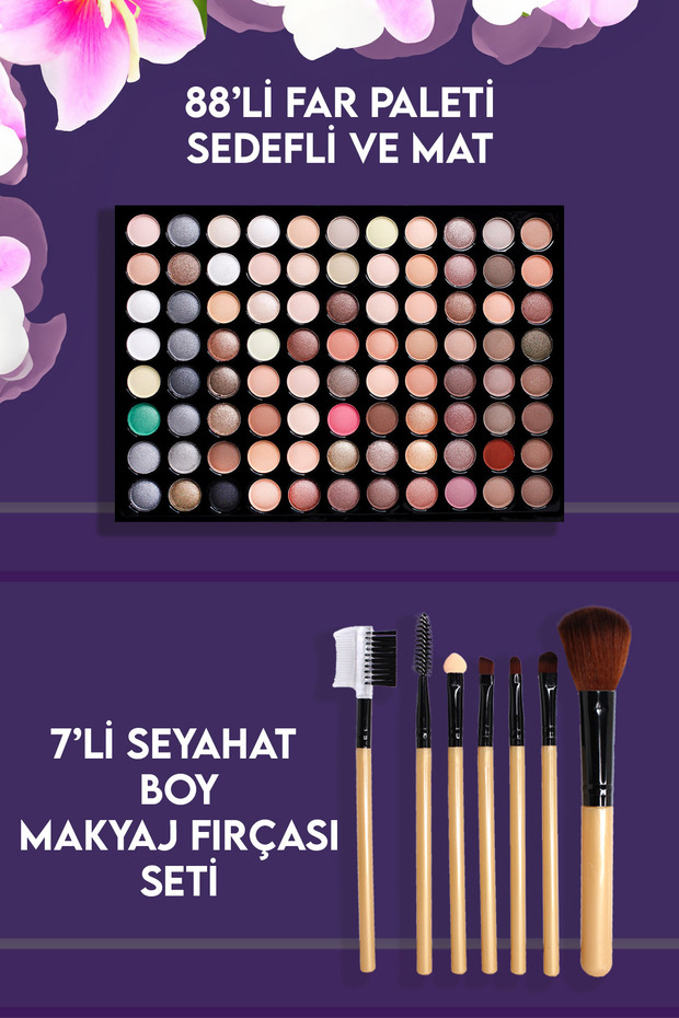 Mega 32 Parça Makyaj Seti Buğday Ten - 2