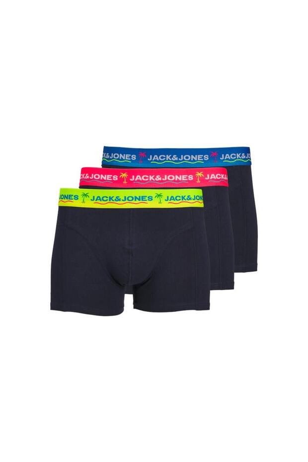 12250609 Jacthomas Solid Trunks 3 Pack Erkek Boxer - 1