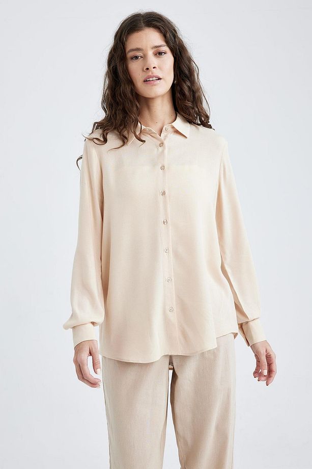 Regular Fit Uzun Kollu Basic Gömlek Z6472az23sp - 8