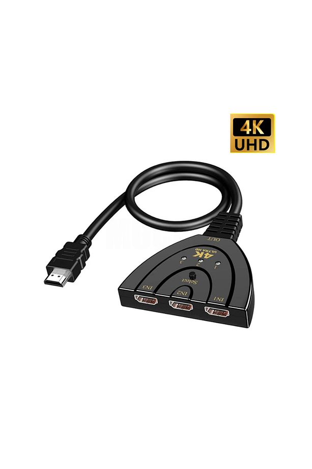 3 in 1 4K Hdmi Çoklayıcı - 3 Port Switch - 1