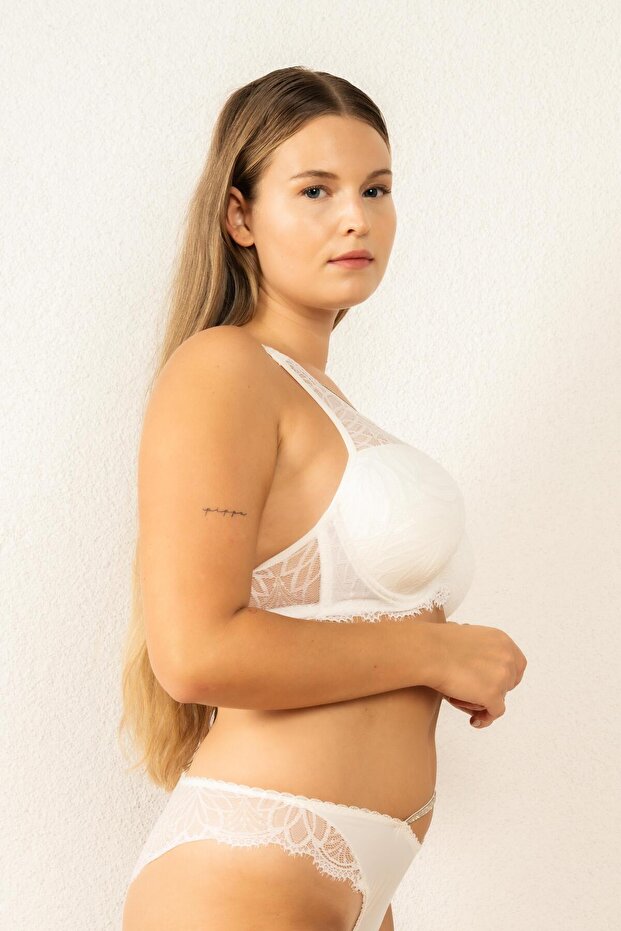 حمالة صدر برباط متقاطع مع دعم حجري - 4686 - 4