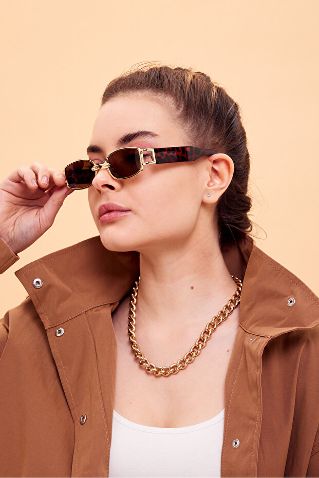 LEOPARD PATTERNED WOMEN'S SUNGLASSES - 3