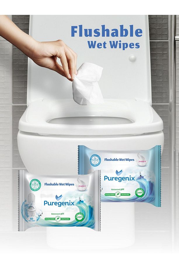 Flushable Islak Tuvalet Kağıdı 24x60'lı 24 Paket 1440 Yaprak - 9