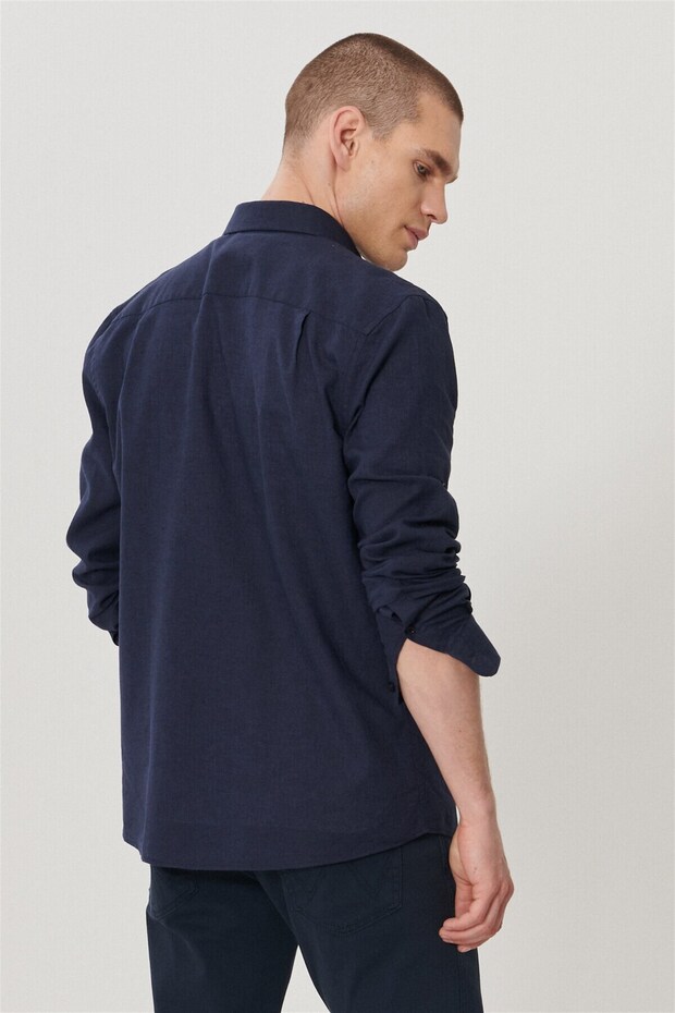 Ls Gömlek Navy - 3