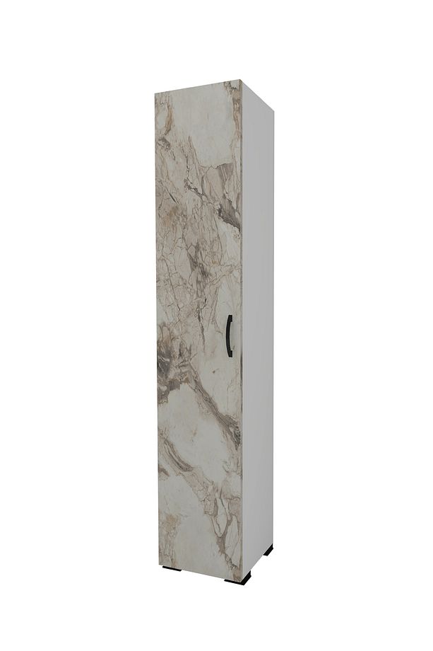 Irmak Mobilya Tek Kapaklı 5 Raflı Çok Amaçlı Banyo Mutfak Kiler Dolabı Tek Kapılı Dolap - 4