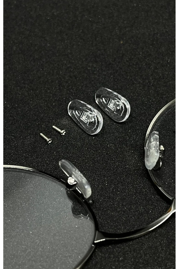Screw-On Soft Silicone Nose Pads (Plaket) Set 2 Pairs (4 Pieces)