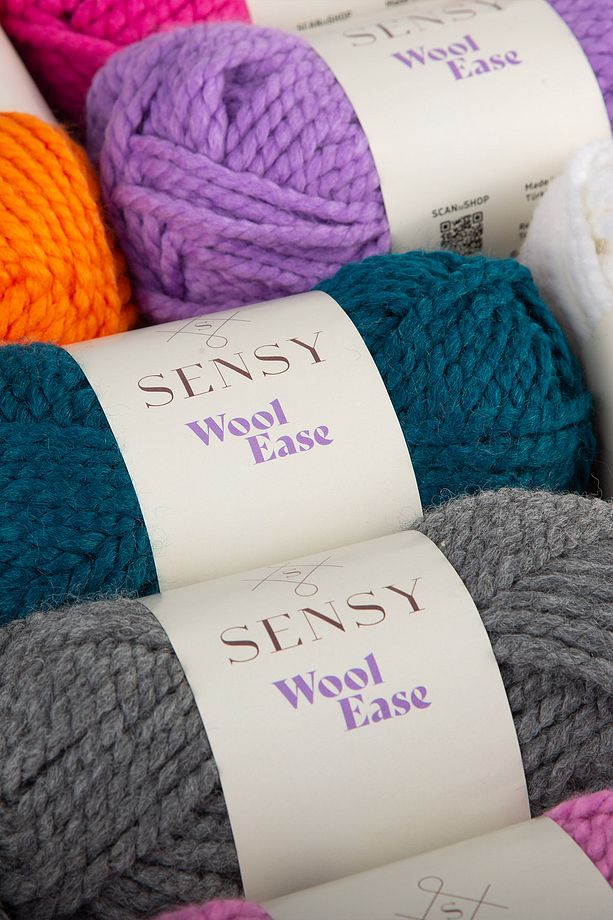 Premium Wool Ease El Örgü Ipi Atkı Bere Şapka Ip Panço Ipi Hırka Ipliği - 7