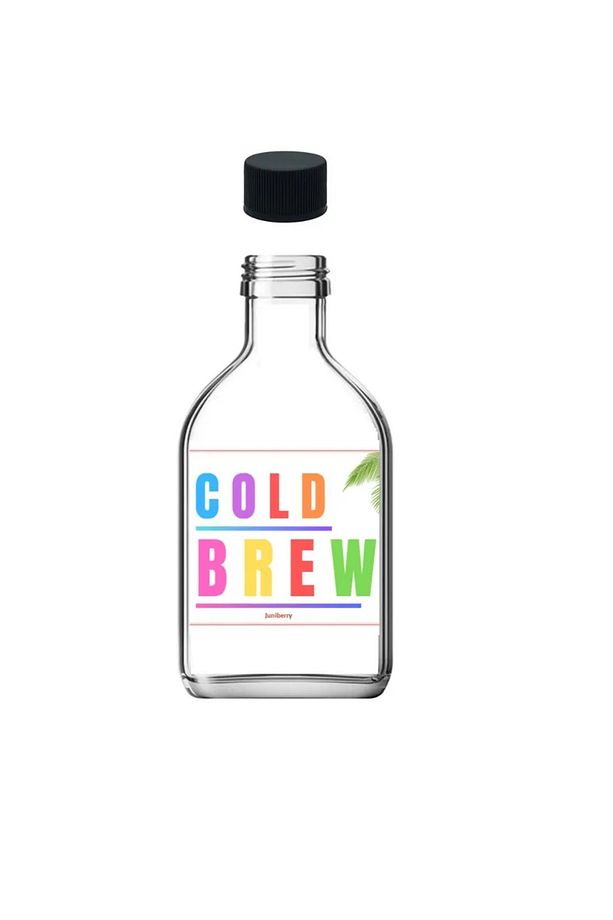 Çok Amaçlı Yassı Boş Cam Soğuk Kahve Şişesi 200ml Cold Brew - 1