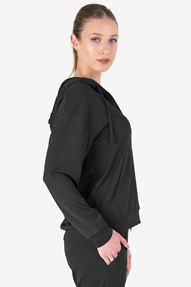 Kadın Kapüşonlu Sweatshirt 23n-2111 - 4