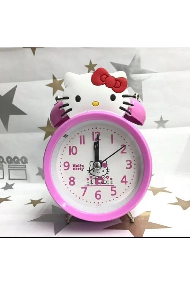 Sevimli Karikatür Çok Fonksiyonlu Hello Kitty Dijital Aydınlık Masaüstü Çalar Saat - 2