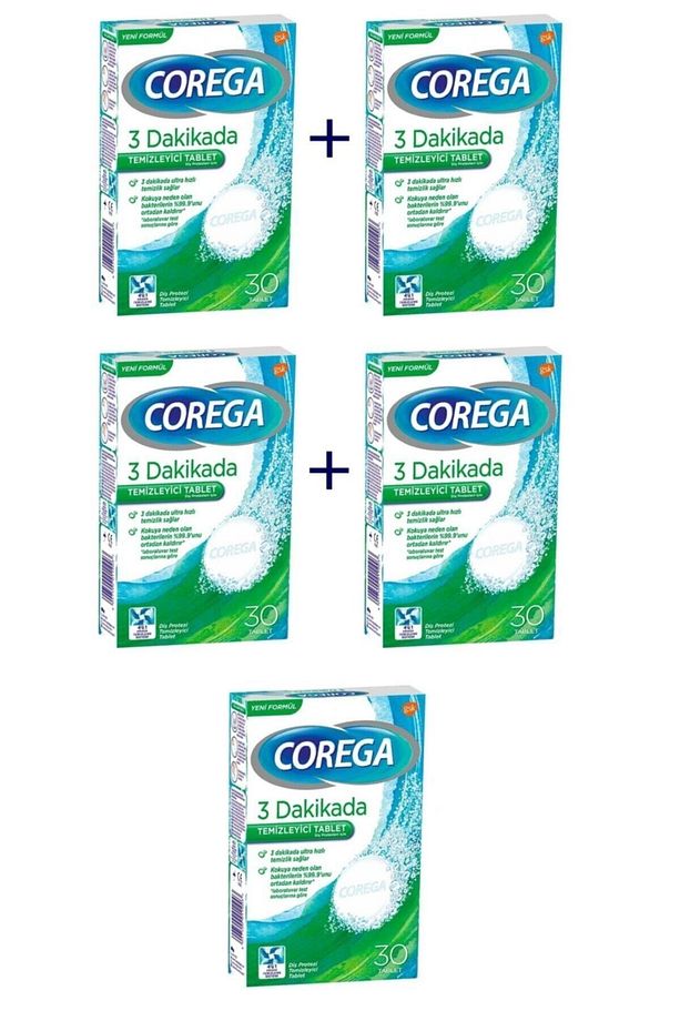 Diş 3 Dk Temizleyici Beyazlatıcı 30 Tablet X 5 Paket - 1