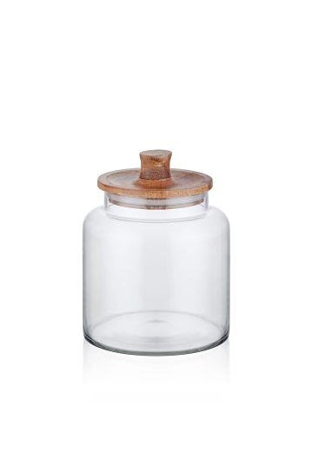 Madera Storage Jar with Lid 19x15x15 cm CAM0385