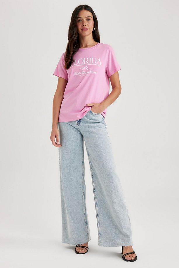 Regular Fit Bisiklet Yaka Kısa Kollu %100 Pamuk Tişört Z8393az23sm - 2