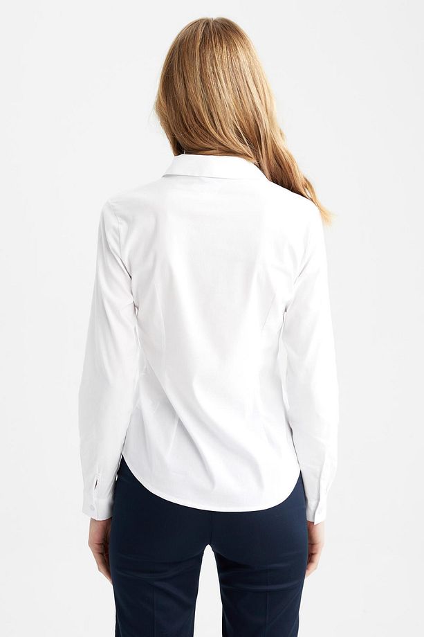 Regular Fit Basic Uzun Kollu Gömlek I5278az23sp - 6
