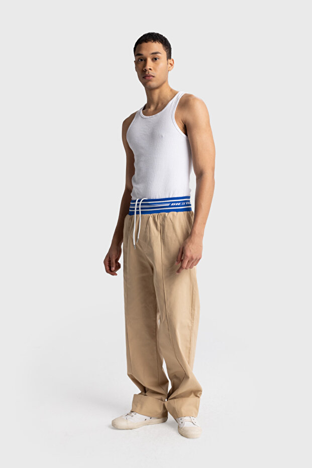BEL RIBANA DETAILED POPLIN PANTS