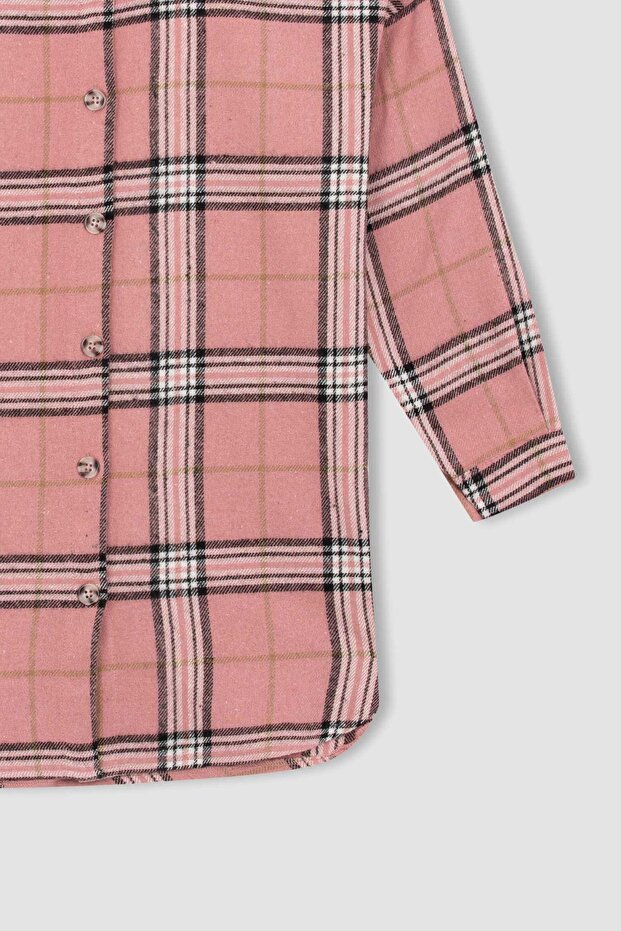 Regular Fit Flanel Uzun Kollu Tunik Z9023az22au - 7