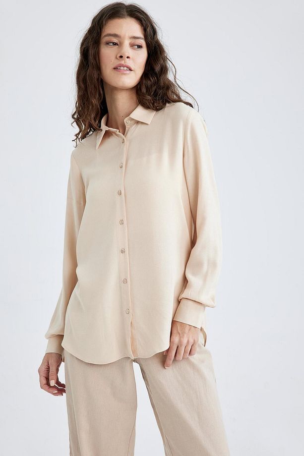 Regular Fit Uzun Kollu Basic Gömlek Z6472az23sp - 7