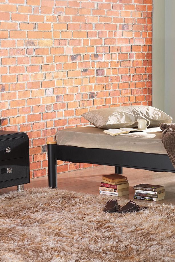 Lulis Tek Kişilik Ferforje Metal Karyola 90x200 Siyah (AHŞAP LATALI) - 3