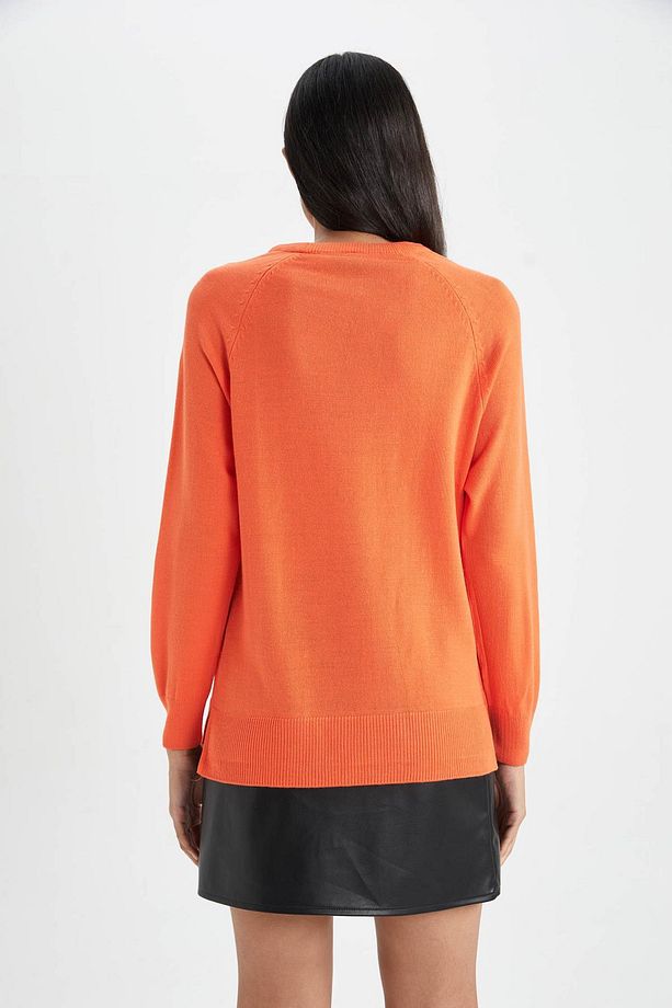 Regular Fit Bisiklet Yaka Basic Kazak I6913az23wn - 7