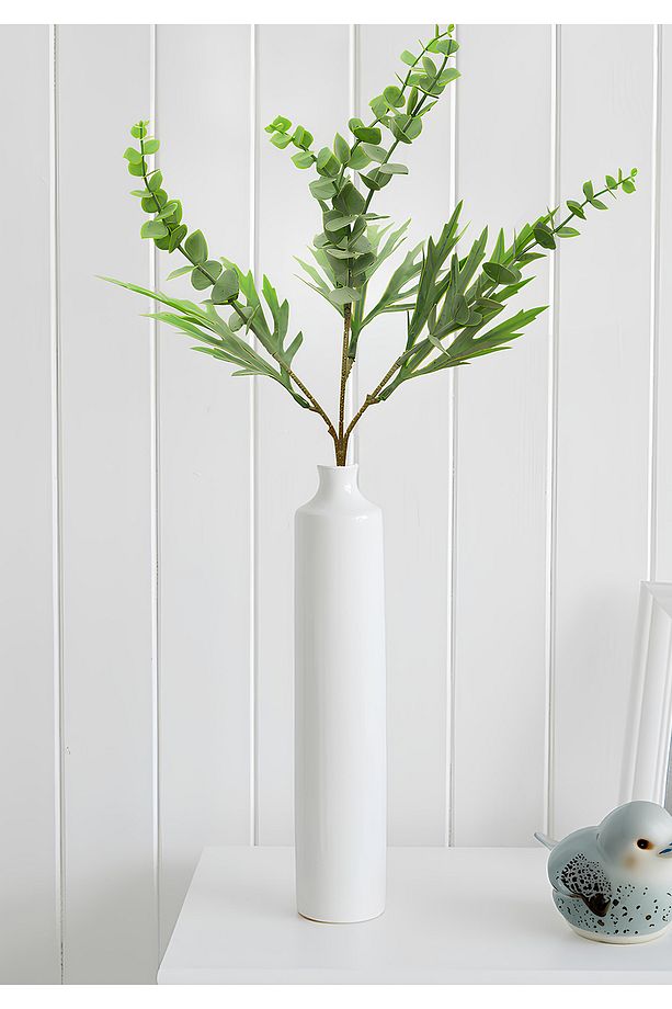 Homing Tek Dal Yapay Bitki Yeşil Okaliptus 55 cm - 1