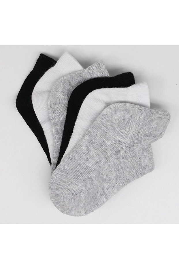 6-Piece Sneakers Non-Slip Sole Baby Socks 6112