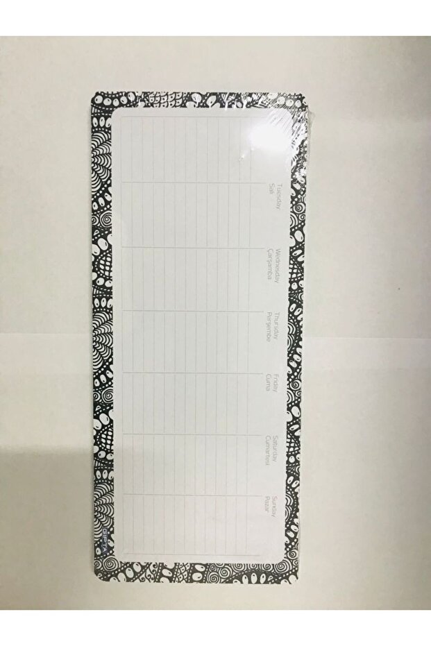 28x12cm Weekly Plan Notebook 52 Sheets - 1