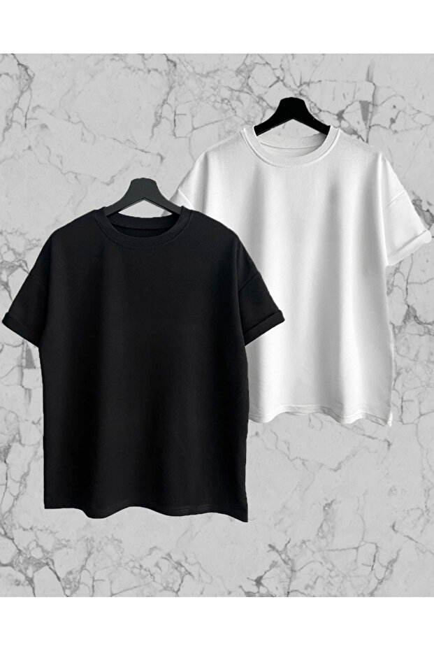 Oversize T-Shirt 2 Pack Crew Neck