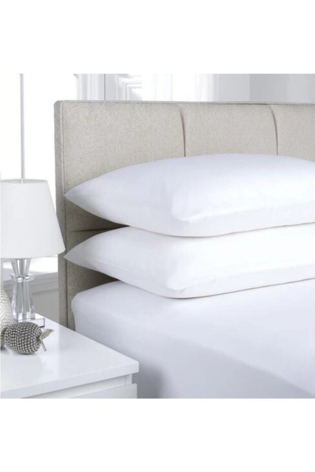 مجموعة ملاءات مزدوجة باللون الأبيض - 1