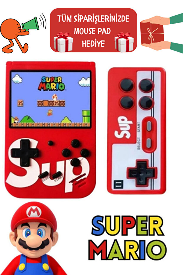 Çift Kol 400 Nostalji Oyunlu Mini Atari - 1