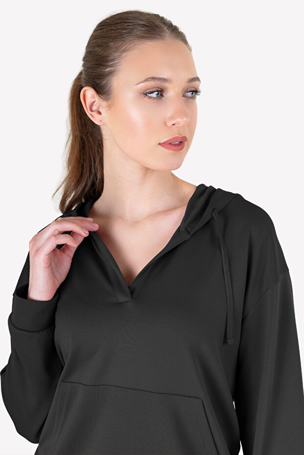 Kadın Kapüşonlu Sweatshirt 23n-2111 - 6