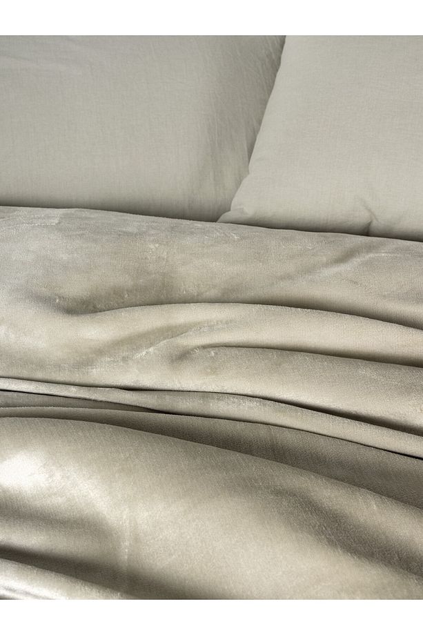 Velvet Çift Kişilik Nevresim Takımı Flossy Taş - 2