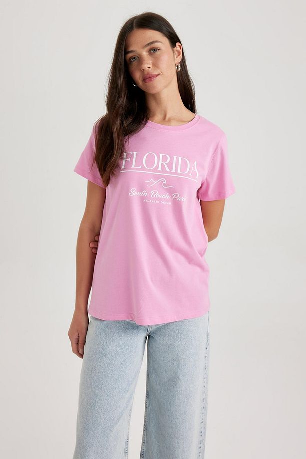 Regular Fit Bisiklet Yaka Kısa Kollu %100 Pamuk Tişört Z8393az23sm - 3