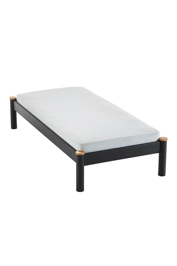 Lulis Tek Kişilik Ferforje Metal Karyola 90x200 Siyah (AHŞAP LATALI) - 5