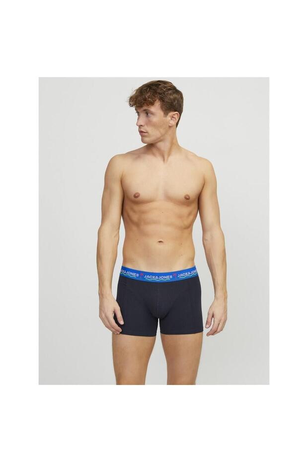 12250609 Jacthomas Solid Trunks 3 Pack Erkek Boxer - 7