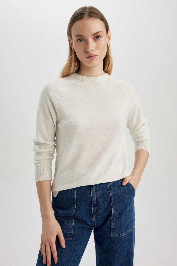Regular Fit Bisiklet Yaka Basic Triko Kazak I6913az23wn - 1
