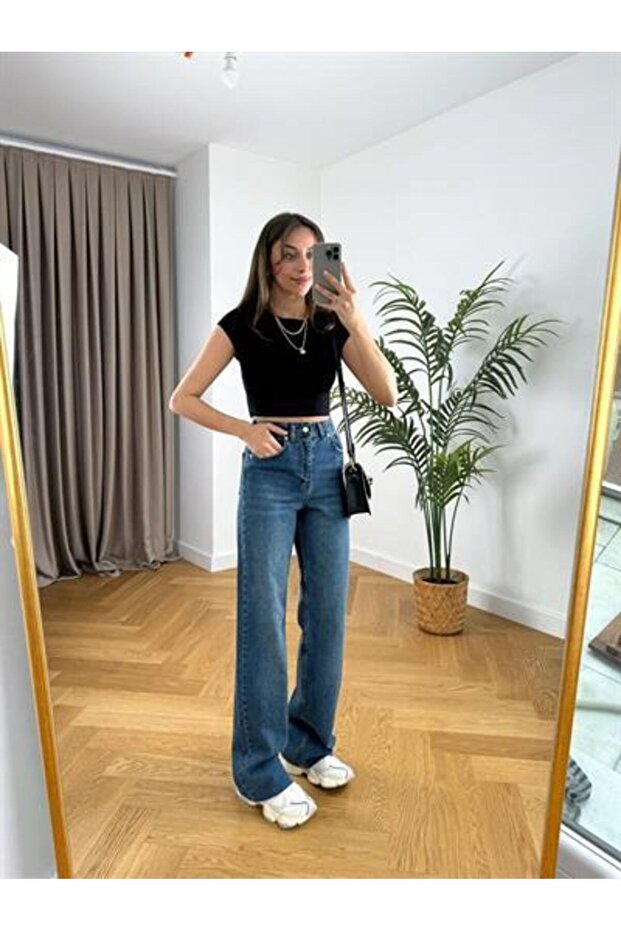 Brand Blue Jeans Denim Trousers Strai?ght Jean