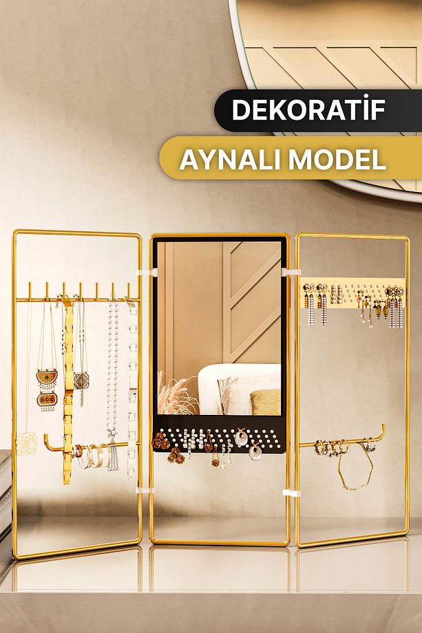 Takılık Takı Standı Makyaj Takı Organizeri Kolye Küpe Yüzük Bileklik Askılık Takı Dolabı Takı Kutusu - 5