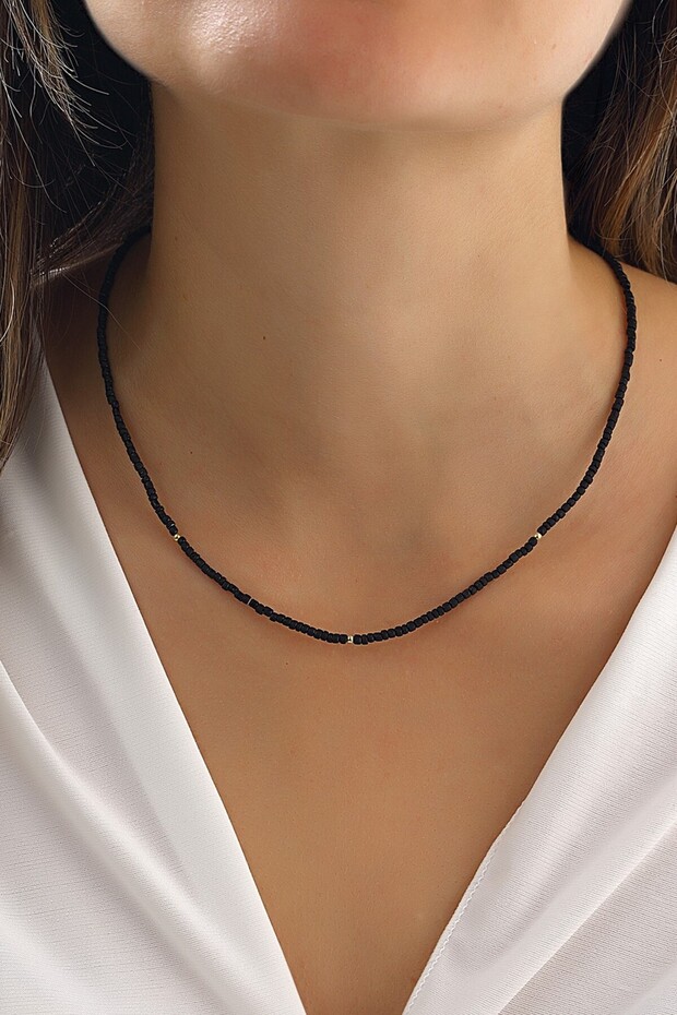 Onix Taşlı Dİzi Kolye - 1