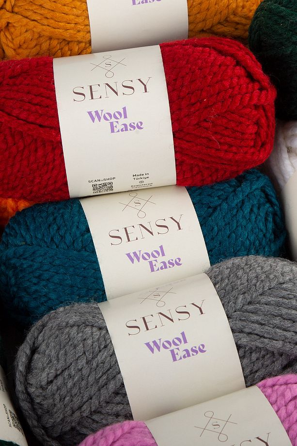 Premium Wool Ease El Örgü Ipi Atkı Bere Şapka Ip Panço Ipi Hırka Ipliği - 3