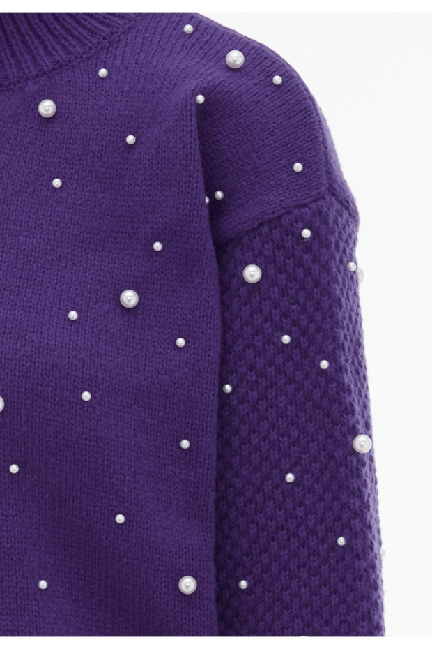 Pullover mit Perlen - 3