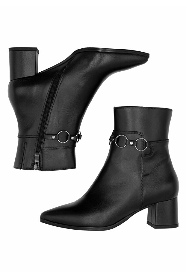 Leder Stiefelette - 5