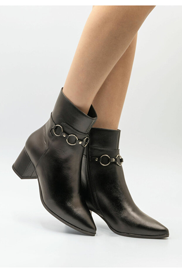 Leder Stiefelette - 1