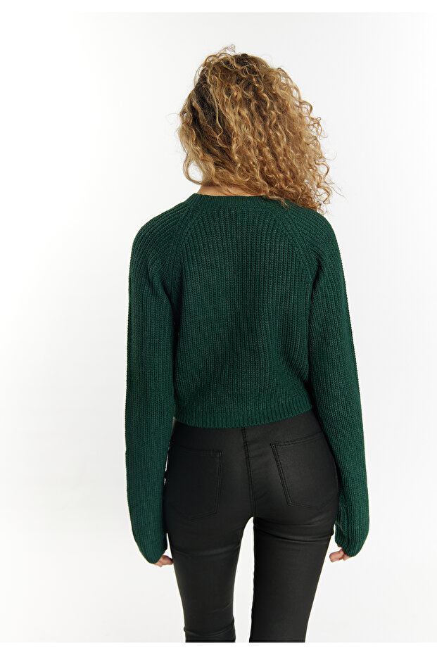 Strick Cropped Pullover - 4