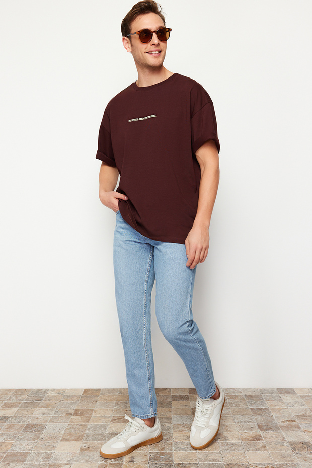 Jeansy Essential Fit Light Blue - Jeansy 100% bawełny TMNAW23JE00104 - 1