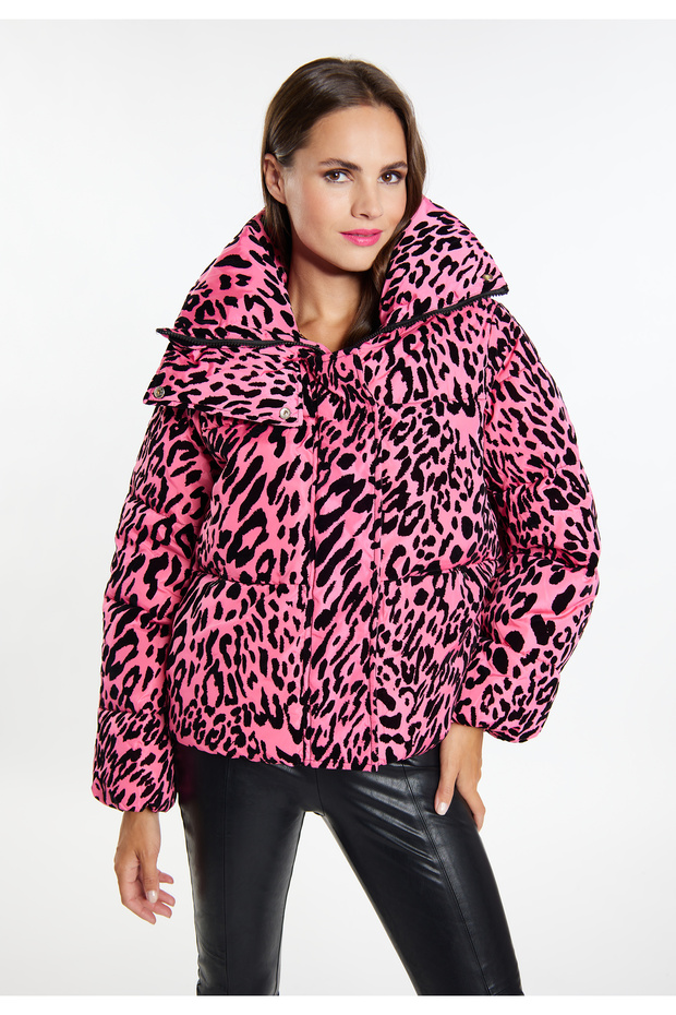 Steppjacke s Leo-Print - 3