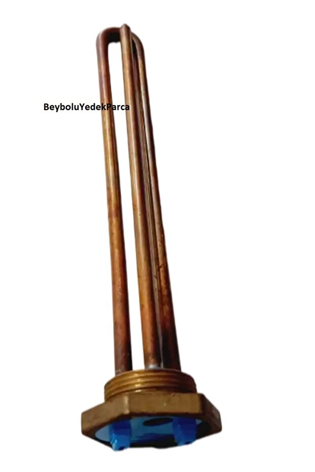 Güneş Enerji Sistemi Isıtıcı Rezistans 2000 Watt , 1-1,4 İNÇ 30 CM Bakır Rezistans Düz Tip Kalın Diş - 1