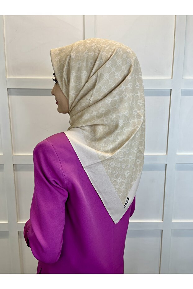 Eșarfă Elegance Monogram Bej deschis1090500 - 4