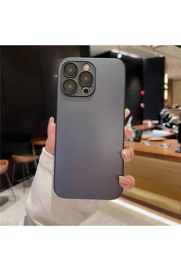 Compatible with iPhone 13 Matte Glass Case with Magsafe Featured Lens Protector