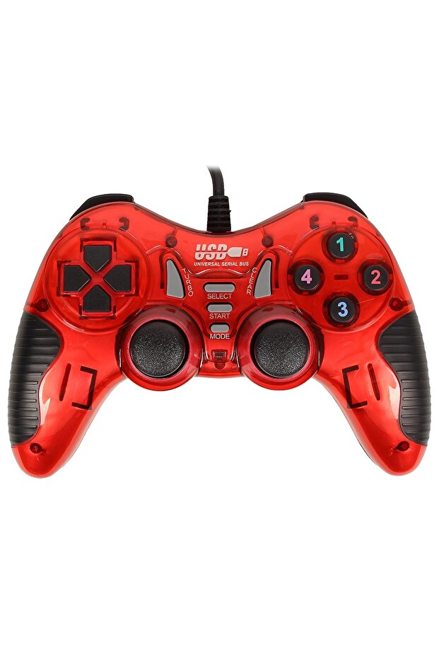 C-899 Pc Uyumlu Titreşimli Usb Joystick Oyun Kolu Gamepad - 1