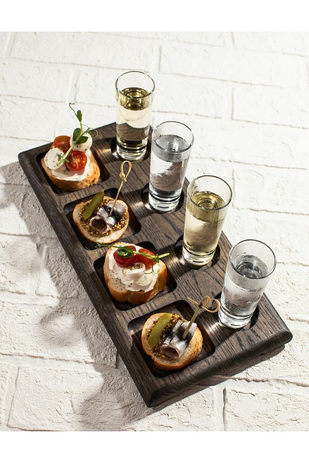 Ahşap Sushi Sunum Tabağı - Kahvaltılık Tabak - Kahvaltı Sunum - Tekila Sunum Set - Sunum Tabağı - 2